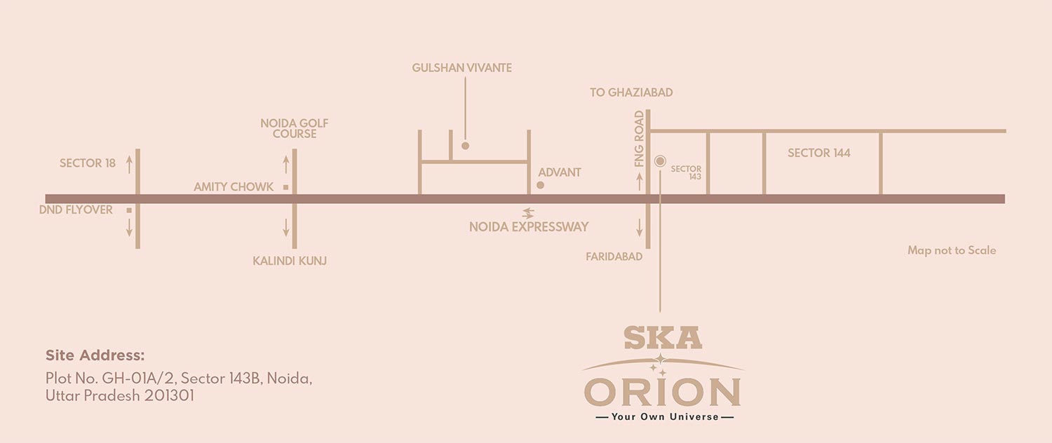 SKA Orion location map